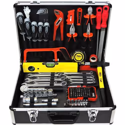 Malette à outils Complète 164 pièces - Coffret à outils - Caisse à outils - Boite à outils - FAMEX 745-48
