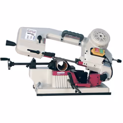 Optimum - Scie à ruban portable à métaux 0-45° capacité de coupe ronde 100 mm 0,37 kW 230V vitesse 45 m/min descente automatique Optisaw S100G 230V