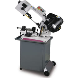 Optimum - Scie à ruban mobile pour métaux -45°/+60° capacité de coupe ronde 128 mm 1,1 kW 230V 3 vitesses Optisaw S131GH