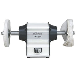 Optimum - Touret à polir dia. 200 mm 2850 rpm 600 w 230V y compris deux disques de polisage Optigrind GU20P 230V