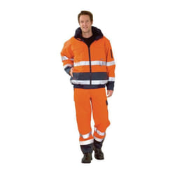 Veste confort de signalisation taille m orange/marine 100 % pes