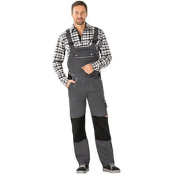 Planam - Salopette Canvas 320 taille 54 gris/noir 65 % pes / 35 % coton