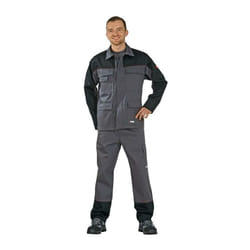 Planam - Blouson à ceinture protect. pour soudeur Weld Shield taille 58 gris/noir 84 % coton / 15 % pes / 1 % fibre de car