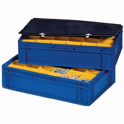 pour bacs de transport gerbables avec fermeture coulissante Couleur noire UE : 4 pièces/carton. Caractéristiques adapté pour  ...