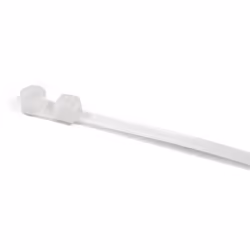 Hellermann Tyton T50ML, Serre-câble à vis, Polyamide, Blanc, 10 cm, 225 N ( 1 kilogrammeforce = 9,81 Newton), V2
