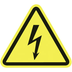 Hellermanntyton - Etiquette d'avertissement Attnetion à la tension électrique Plastique 100 pc(s)