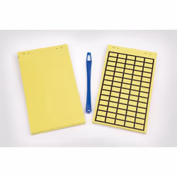 Hellermann Tyton 598-92527, Jaune, Imprimante d'étiquette adhésive, Étiquette en continu, Coton, Caoutchouc, Permanent