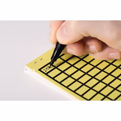 Hellermann Tyton 598-92527 étiquette à imprimer Jaune Imprimante d'étiquette adhésive