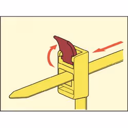 Hellermann Tyton 115-00001 serre-câbles Polyamide Rouge, Jaune