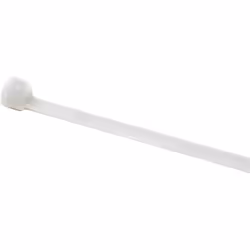 Hellermann Tyton UB385E-N, Attache-câble à entrée parallèle, Nylon, Blanc, 10 cm, 390 mm, 7,6 mm
