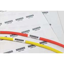 Hellermann Tyton 594-91104 étiquette à imprimer Transparent, Blanc Imprimante d'étiquette adhésive