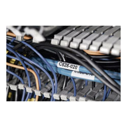 Hellermanntyton - 596-21209 TAG1TD2-1209-WHCL-1209-CL/WH Étiquettes pour imprimantes à transfert thermique Type de montage: à coller blanc / transpar