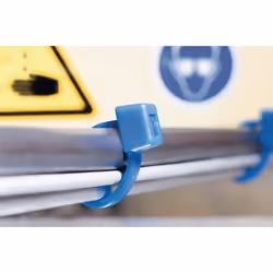 Hellermann Tyton T30R serre-câbles Ethylène-tétrafluoréthylène (ETFE) Bleu 100 pièce(s)