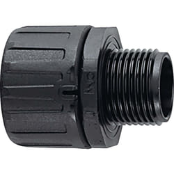HellermannTyton 166-21009 HG67-S-M63-PA66-BK Raccord de tuyau noir droit 1 pc(s) R016991