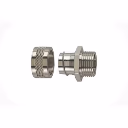 Hellermann Tyton 166-30300, Garde-corps, Nickel, Laiton nickelé, Métrique, M12, 7 mm