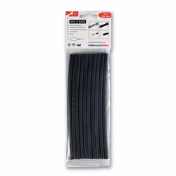 Hellermann Tyton 308-30610, Gaine thermorétrécissable, Noir, 20 cm, 6 mm, 10 pièce(s), 2 mm