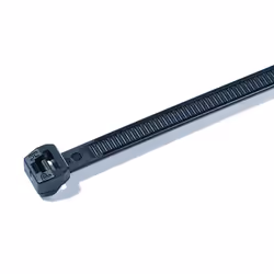 Hellermann Tyton T50MOS, Polyamide, Noir, 6,6 cm, 225 N ( 1 kilogrammeforce = 9,81 Newton), V2, DIN EN 45545-2 (08/2013)
