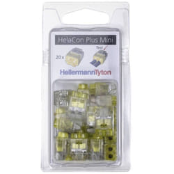 Hellermanntyton - 148-90054 HCPM-2-Blister-PC-CL/YE (20) Borne de raccordement flexible: 1.0-2.5 mm² rigide: 0.5-2.5 mm²