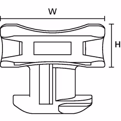Hellermann Tyton 151-03245 support d'attache-câble Noir Polyamide 25 pièce(s) - Vue supplémentaire 4