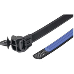 Hellermanntyton - 156-04097 SGT100SAHD6.5S2.0-PA66HS/TPE/PA66HS-BK/B Serre-câble 12.7 mm noir/bleu stabilisé à la chaleur 1 pc(s) X533302