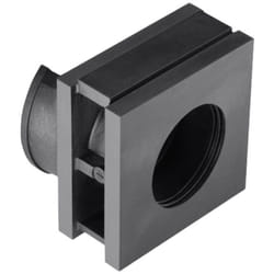 VP-L26-27Ins-sgl-PL-BK Embase simple sans halogène tpe noir 1 pc(s) - Hellermanntyton