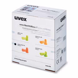 Uvex 2112101 bouchon d'oreille anti-bruit Bouchons d'oreilles réutilisables Couleurs assorties 100 pièce(s)