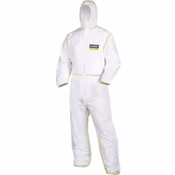 Informations techniques Autorisations, normes : EN ISO 13982-1, EN 13034 Couleur : blanc Matériau (détails) : Alliage de poly ...