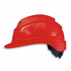 Casque de protection Uvex Pheos IES; 51-61 cm; rouge; adaptateur de lunettes