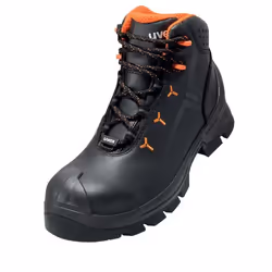 Uvex 2 MACSOLE S3 HI HRO SRC, 11/49, Unisexe, Adulte, Bottes de sécurité, Noir, Orange, A, E, ESD, FO, HI, HRO, P, S3, SRC, W ...