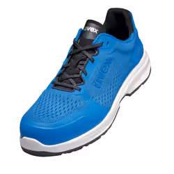 Uvex 1 sport S1P, Unisexe, Adulte, Chaussures de sport de sécurité, Noir, Bleu, Blanc, EUE, ESD, P, S1, SRC