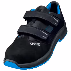 Uvex 2 trend, Unisexe, Adulte, Chaussures de sécurité, Noir, Bleu, S1P, SRC, Crochet et fermeture de boucle
