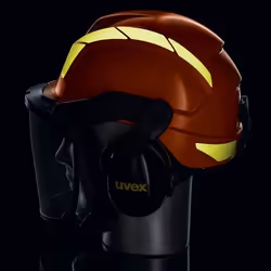 Uvex 9774237 Équipement de sécurité pour la tête Polyéthylène Noir, Orange - Vue supplémentaire 10