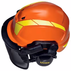 Uvex 9774237 Équipement de sécurité pour la tête Polyéthylène Noir, Orange