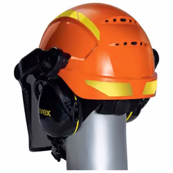 Uvex 9774237 Équipement de sécurité pour la tête Polyéthylène Noir, Orange - Vue supplémentaire 4