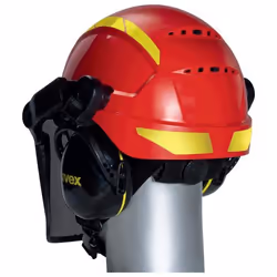 Uvex 9774238 Équipement de sécurité pour la tête Polyéthylène haute densité (HDPE) Rouge, Jaune