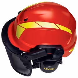 Uvex 9774238 Équipement de sécurité pour la tête Polyéthylène haute densité (HDPE) Rouge, Jaune