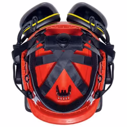 Uvex 9774238 Équipement de sécurité pour la tête Polyéthylène haute densité (HDPE) Rouge, Jaune - Vue supplémentaire 8