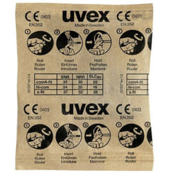 Uvex - 2112087 x-fit Bouchons d'oreille 37 dB à usage unique en 352-2 100 paire(s)