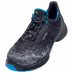 Uvex 68342, Unisexe, Adulte, Chaussures de sécurité, Noir, Bleu, SRC, P, ESD, S1, Fermeture rapide