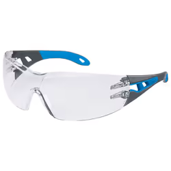 Uvex pheos 9192 415, Lunettes de sécurité, unisexe, EN 166, EN 170, Bleu, Gris, Transparent, Polycarbonate