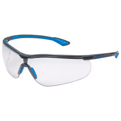 Uvex sportstyle 9193 415, Lunettes de sécurité, unisexe, EN 166, EN 170, Bleu, Gris, Transparent, Polycarbonate