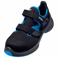Uvex 1 G2 Sandale 68288 S1 SRC 11, Unisexe, Adulte, Chaussures de sécurité, Noir, Bleu, EUE, GBR