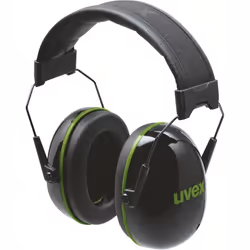 Uvex K10, Arceau, Construction, Noir, Vert, 30 dB