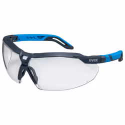 Uvex i-5 9183 415, Lunettes de sécurité, unisexe, EN 166, EN 170, Bleu, Gris, Transparent, Polycarbonate