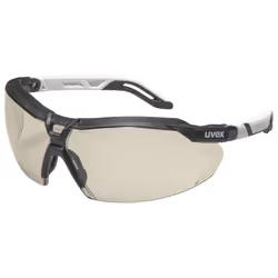 Uvex i-5 9183 064, Lunettes de sécurité, unisexe, EN 166, EN 170, Noir, Blanc, Gris, Transparent, Polycarbonate