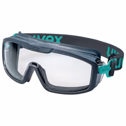 Uvex i-guard+, Lunettes de sécurité, unisexe, Noir, Bleu, Transparent, Polycarbonate (PC), Polycarbonate