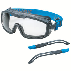 Uvex i-guard+kit Lunettes de sécurité Polycarbonate (PC) Bleu, Gris