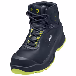 Uvex 3, Mâle, Adulte, Chaussures de sécurité, Noir, Jaune, EUE, GBR