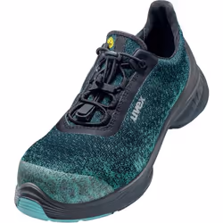 Uvex 68242, Unisexe, Adulte, Chaussures de sécurité, Noir, Vert, P, S1, ESD, SRC, Fermeture rapide