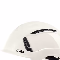 Uvex 9735031 Équipement de sécurité pour la tête Acrylonitrile-Butadiène-Styrène (ABS), Plastique, Textile Blanc